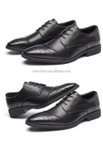 Zapatos de hombre hechos a mano con logo Dropshipping y zapatos de diseñador formales informales sólidos de goma de cuero Oxford para hombres - details 9