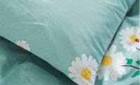 Edredón de flores de melocotón rosa con funda de almohada, edredón personalizado, juego de cama de 3 piezas, funda de edredón, cama doble, textiles para el hogar - details 1