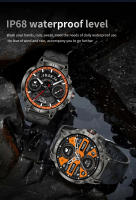 Reloj inteligente militar LIGE para hombre, Batería grande de 760mAh, linterna LED, brújula, pantalla HD de 1,8 ", frecuencia cardíaca, resistente al agua, llamada BT, reloj inteligente - details 16