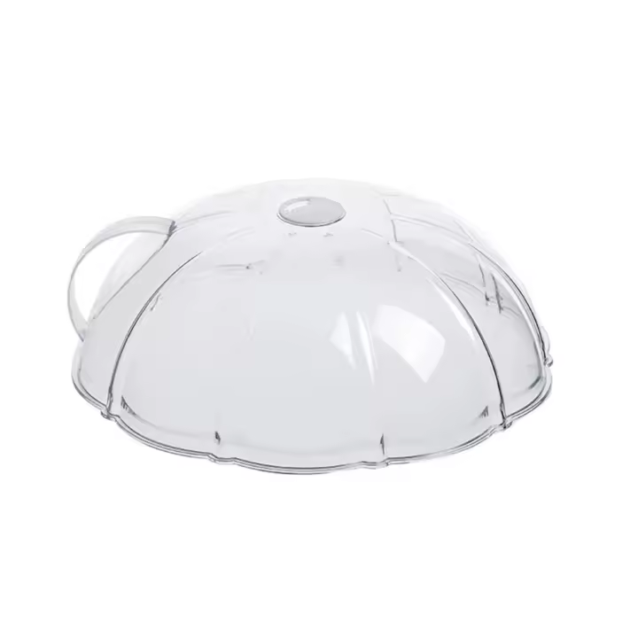 Cubierta transparente para horno microondas con orificios de aire ajustables, tapa para pan al aire libre de calidad alimentaria, resistente al aceite y al calor - 1