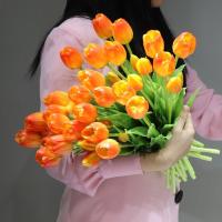 Ramo de tulipanes de silicona, flor Artificial de tacto Real, romántica, alta calidad, 5 cabezas - details 1
