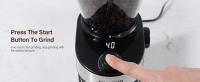 Molinillo de Café Eléctrico 32 Tamaños de Molienda Molinillo de Habas para Uso Doméstico con Botón de Limpieza - details 9