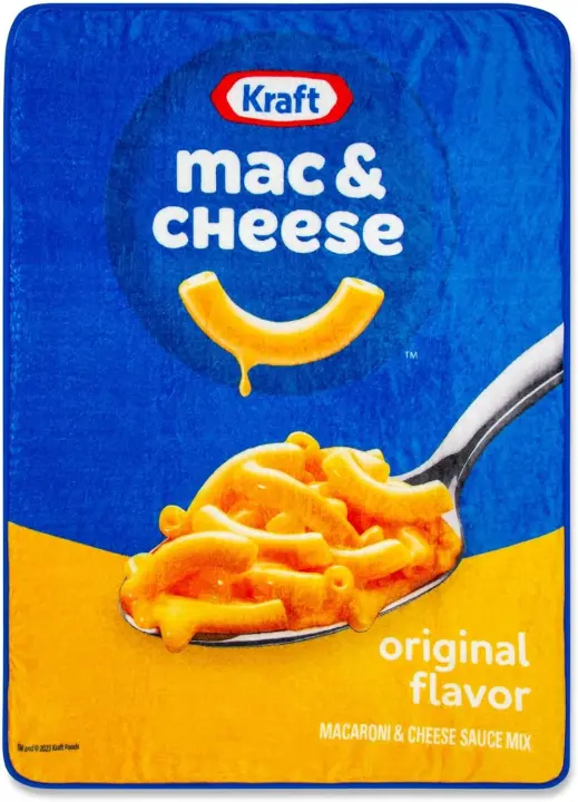 Manta de lana de macarrones y queso Kraft - 1