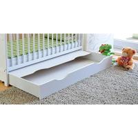 Cuna con cajón y tapa, con colchón de espuma de aloe vera, altura regulable, color blanco, convertible en cama infantil - details 6