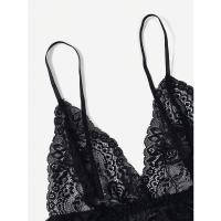 Conjunto De Pijama De Seda Para Mujer 5 Piezas Lencería Sexy De Encaje Camisola Y Pantalones Ropa Interior Para Dormir En Casa - details 10