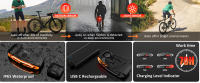 Anchtek-luz trasera inteligente para bicicleta, con intermitentes, Sensor de freno, Control remoto inalámbrico, alarma - details 4