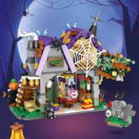 Halloween Creative Building Blocks Game, Halloween Hut, Ghost House, Pumpkin House, Decorative Brick Set, Toys, Birthday Party G - details 2
