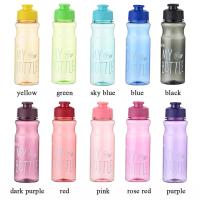 Botella de agua deportiva de gran capacidad, botella de agua portátil multicolor transparente, vaso de plástico para viaje al aire libre, 650ML - details 4