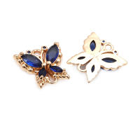 4 Uds. De circonita de latón de Color dorado de 18K, 2 agujeros, dijes de conexión de mariposa, colgantes, collar, pendientes, accesorios de joyería de alta calidad - details 3