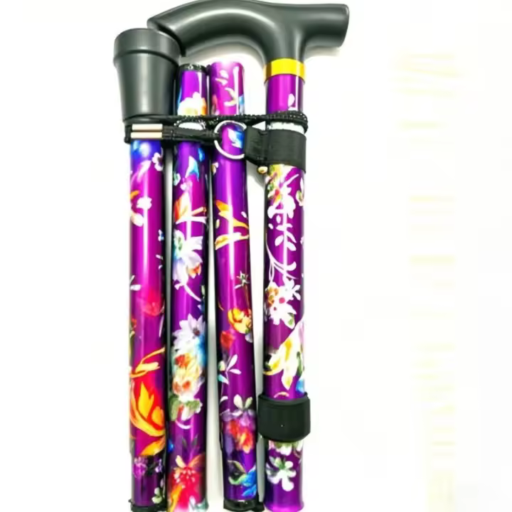 Bastón de Trekking Plegable de Aluminio Aeronáutico Ligero, Telescópico y Compacto para Senderismo, Montañismo o Trail Running Antideslizante con 5 Secciones Esencial para Actividades al Aire Libre - 1