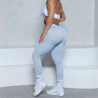Leggings con espalda en V para mujer, leggings deportivos sin costuras para mujer, pantalones de yoga sólidos elásticos de cintura alta para fitness y jogging - details 35