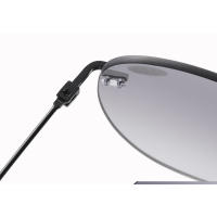 Gafas de Lectura de Sol Bifocales sin Lima de Doble Puente Lentes Grises Visión Cercana y Lejos - details 8