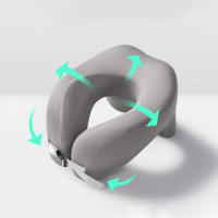 Almohada de espuma viscoelástica en forma de U, soporte cervical puro para dormir en avión, oficina, almohadas para el cuello - details 1