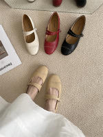 Nuevo nicho retro, cabeza redonda japonesa, zapatos individuales de suela plana, hebilla de una palabra grabada, zapatos individuales Mary Jane - details 39