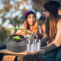 1 ollas al aire libre, sartenes, utensilios de cocina para acampar, juego de cocina para Picnic, vajilla antiadherente con cuchara, tenedor, cuchillo, taza para hervir - details 3