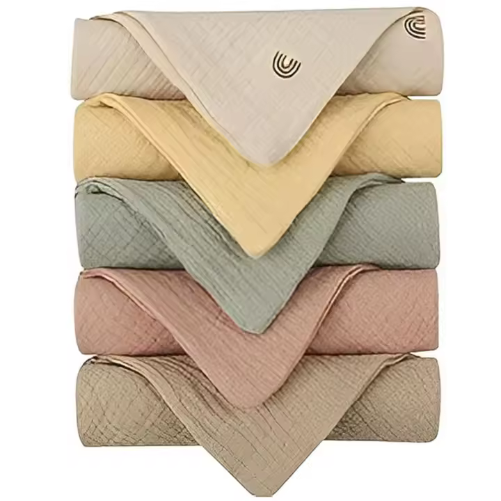 Paños de muselina para bebé, toalla de Saliva de algodón, paño suave para eructar, multicolor, fácil de limpiar - 1