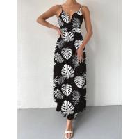 Vestido de novia floral francés para mujer, verano 2024, elegante estilo bohemio vintage con cintura ceñida, hasta la rodilla. - details 12