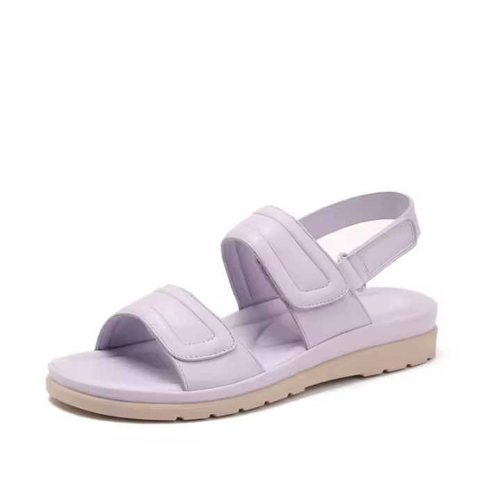 Sandalia Ligera de Tacón Inclinado para Mujer 2025 Nuevas Sandalias Cómodas de Verano para Exteriores con Suela Suave Zapatos de Playa. - 1