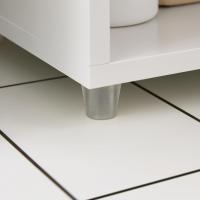 Mueble de baño tipo columna con armario alto, estanterías de baño con 5 estantes abiertos, 2 puertas y 1 cajón, color blanco, 20 x 20 x 180 cm - details 4