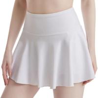 Falda de Golf de tenis para mujer con bolsillos Color sólido plisado falso dos vestido de Yoga falda atlética transpirable para chica falda deportiva de entrenamiento - details 16