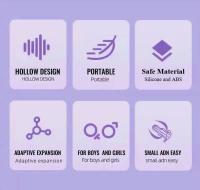 Embalaje privado SEXY Hollow Anal Plug Vibrador Potente Buttplug Expansión adaptable Contracción Próstata Vagina Estimulación del punto G Juguete sexual para - details 1