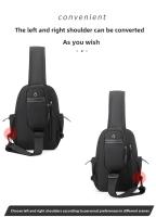 Bolso de pecho antirrobo para hombre, pequeña mochila de viaje para mujer, bolso impermeable de nailon para deportes al aire libre, bandolera tipo bandolera - details 6