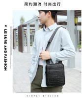 Bolso de Hombro Deportivo y de Ocio Patrón de Cocodrilo en Cuero Bolso Vertical de Moda Retro - details 2