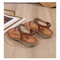 Sandalia de Cuña Mujer 2025 con Cristales Transpirables - Diseño Boho Chic Elegante, Zapatos de Verano Cómodos para Playa, Fiesta y Diario, Moda Primavera-Verano - details 31