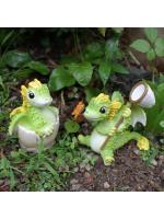 Mini Jardín de Hadas Figura de Dragón de Resina Adorno de Animales de Estimulación 2pcs - details 0