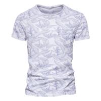 Novedad de verano, camiseta estampada, camisa de fondo para hombre con cuello redondo a la moda, top informal para hombre - details 15