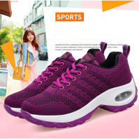 Zapatillas de moda para mujer Zapatillas de malla transpirable con amortiguación de aire Zapatos casuales con aumento de altura para mujer - details 1