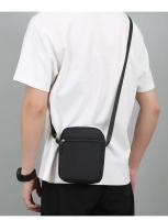 Mini bolso cruzado informal Simple para hombre, bolso de hombro pequeño de nailon para hombre, bandolera lateral Oxford negra, bolso de pecho para marido - details 7