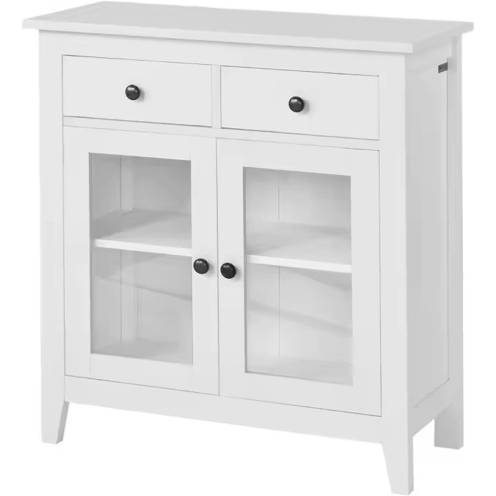 Mueble Entrada Recibidor Cocina 2 Cajones y 2 Puertas 80 x 34 x 80 cm - 1