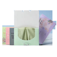 Absorbente Facial portátil, 100 piezas, Control de aceite de papel, toallida, hoja de té verde, grasa, manchas, estera - details 4