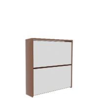 Inicio Descuento Armario Zapatero con 2 cajones para organizar y almacenar Zapatos, de la Marca, Mueble de Madera con cajones, Madera de Nogal - details 12