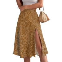 Falda de verano con estampado Floral para mujer, falda holgada de cintura alta, transpirable, elegante, ropa femenina - details 38