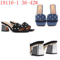 Tacones altos con tiras, tacones gruesos, ropa exterior sencilla y versátil, sandalias y zapatillas de gran tamaño. - details 13