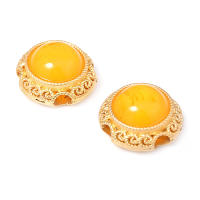 5 uds. De cuentas redondas de latón de Color dorado mate, estilo Vintage, pulseras de cuentas nepalesas, cuentas espaciadoras, suministros para fabricación de joyas, accesorios Diy - details 30