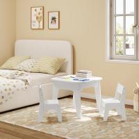 Sillas Infantiles Blancas Juego de Mesa y Silla para Sala de Juegos y Jardín de Infancia con Pizarra y Zona de Juguetes - details 1