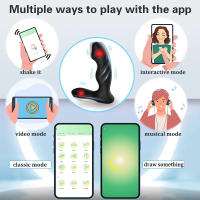 Aplicación Control remoto Masajeador de próstata Juguetes sexuales Herramientas de masturbación masculina femenina para gays Vibración de 9 frecuencias Doble motor Butt Plug Productos para adultos - details 3