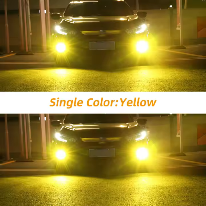 Bombillas LED de Luz de Niebla Dual Color H8 H11 2Pcs H3 H4 H7 3030 24SMD H16 - 1