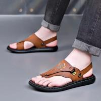 Sandalias de Verano para Hombres Uso Interior y Exterior Zapatillas de Playa Casuales Cuero Suave - details 7