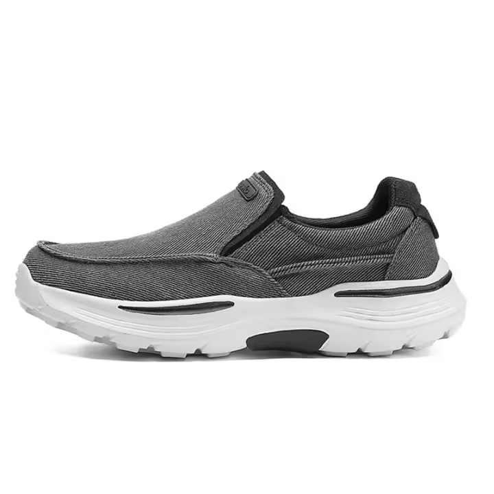 Zapatos de lona de gran tamaño con mocasines de hombre con plataforma de un pedal - 1