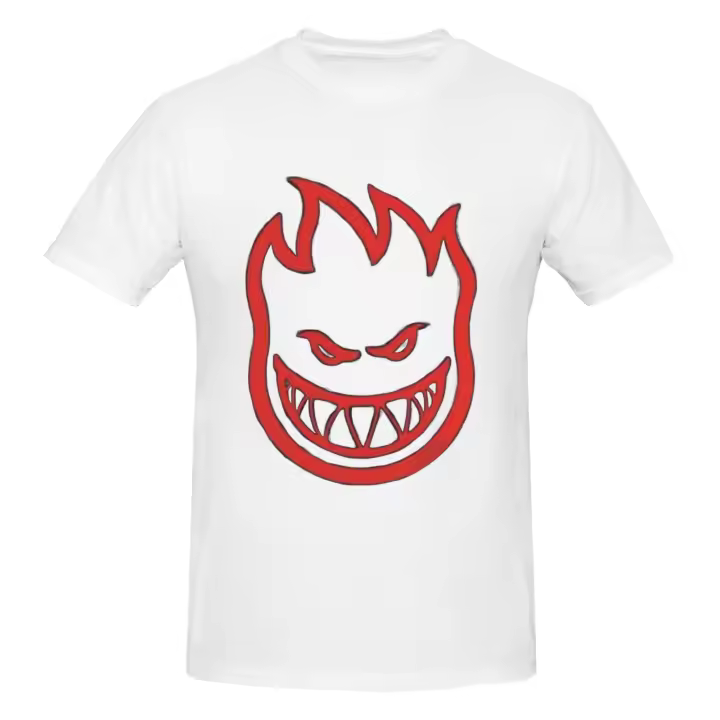 Camiseta Algodón 100% Diseño Patrón Llamas Divertido |   Cómoda transpirable 180g lavable a máquina - 1