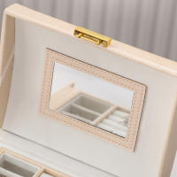 Caja de almacenamiento de joyas tipo cajonera placa creativa patrón de seda joyero pendientes anillo joyero al por mayor - details 5