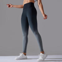 Yoga degradado para mujer, leggings de gimnasio de cintura alta, pantalones deportivos sin costuras, pantalones de entrenamiento para correr - details 50
