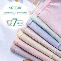 7Pcs/Set Cotton Panties Women Breathable Underwear Cute Girls Briefs Solid Panty Sexy Soft Underpants Female Seamless Lingerie - details 3