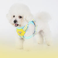 Conjunto de correa y arnés para perro transpirable, Collar reflectante Quicklace para mascotas, cuerda suave y ajustable, chaleco con correa para el pecho para perros pequeños - details 11
