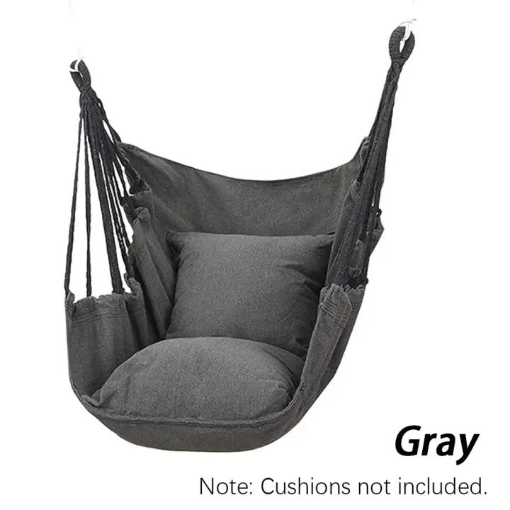 Hamaca Portátil para Acampar al Aire Libre Silla Colgante de Lona Mecedor Perezoso de Ocio para Patio, Jardín, Balcón y Dormitorio - 1