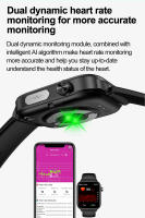 Reloj inteligente ET570, dispositivo con detección de frecuencia cardíaca, Bluetooth, llamada, función SOS, entrenamiento respiratorio, HD, novedad de 2024 - details 10